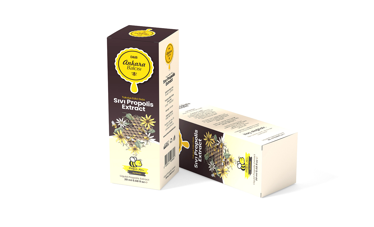 Ankara Balcısı Sıvı Propolis Ambalajı | Karton Kutu Ambalaj Tasarımları
