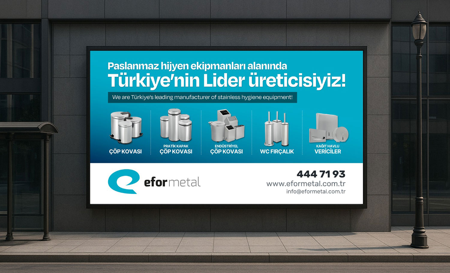 Efor Metal Billboard Tasarımı - Cephe, Tabela & Billboard Tasarımları