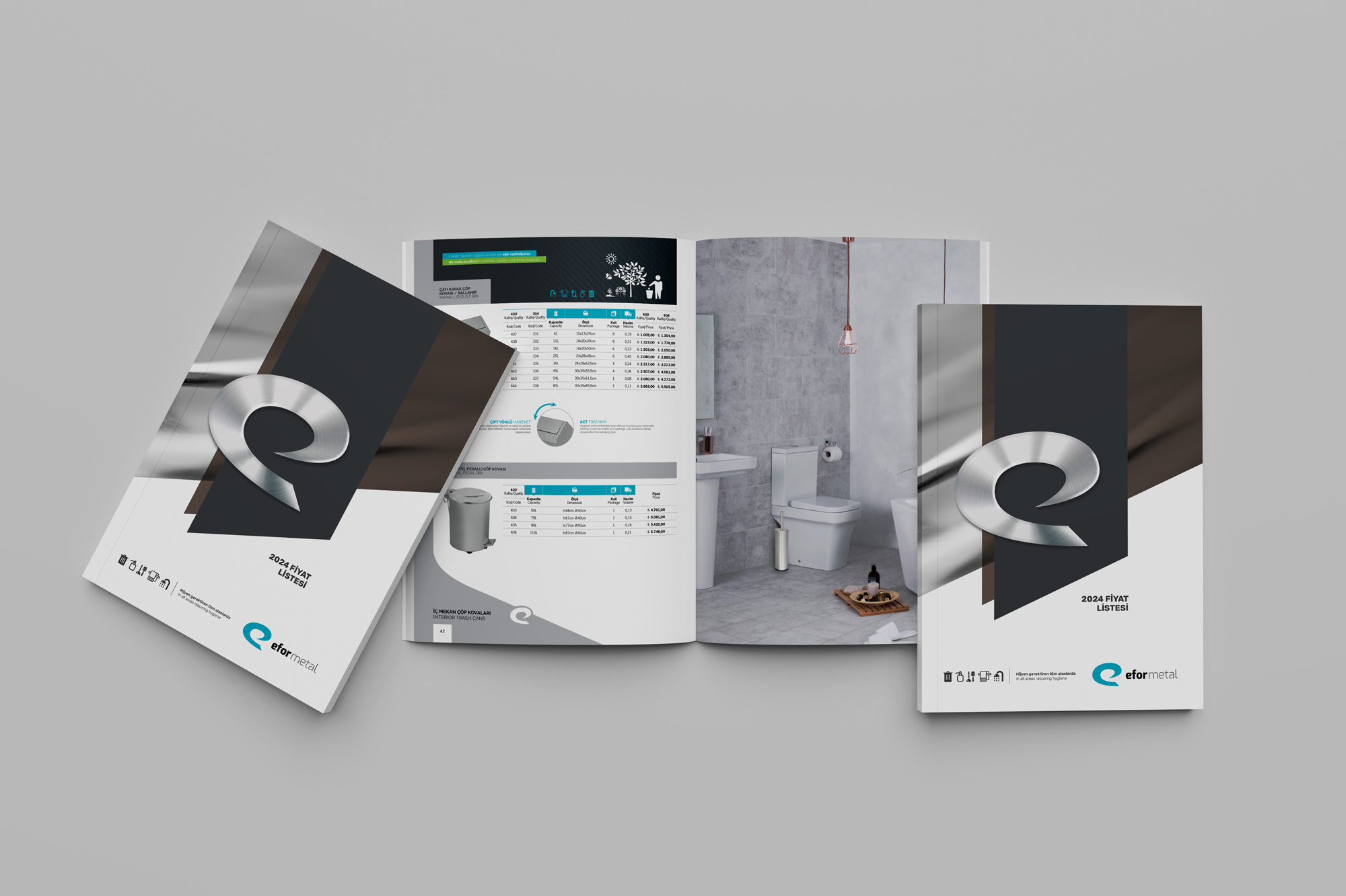 Efor Metal 2024 Fiyat Listesi Tasarımı - Katalog Tasarımları