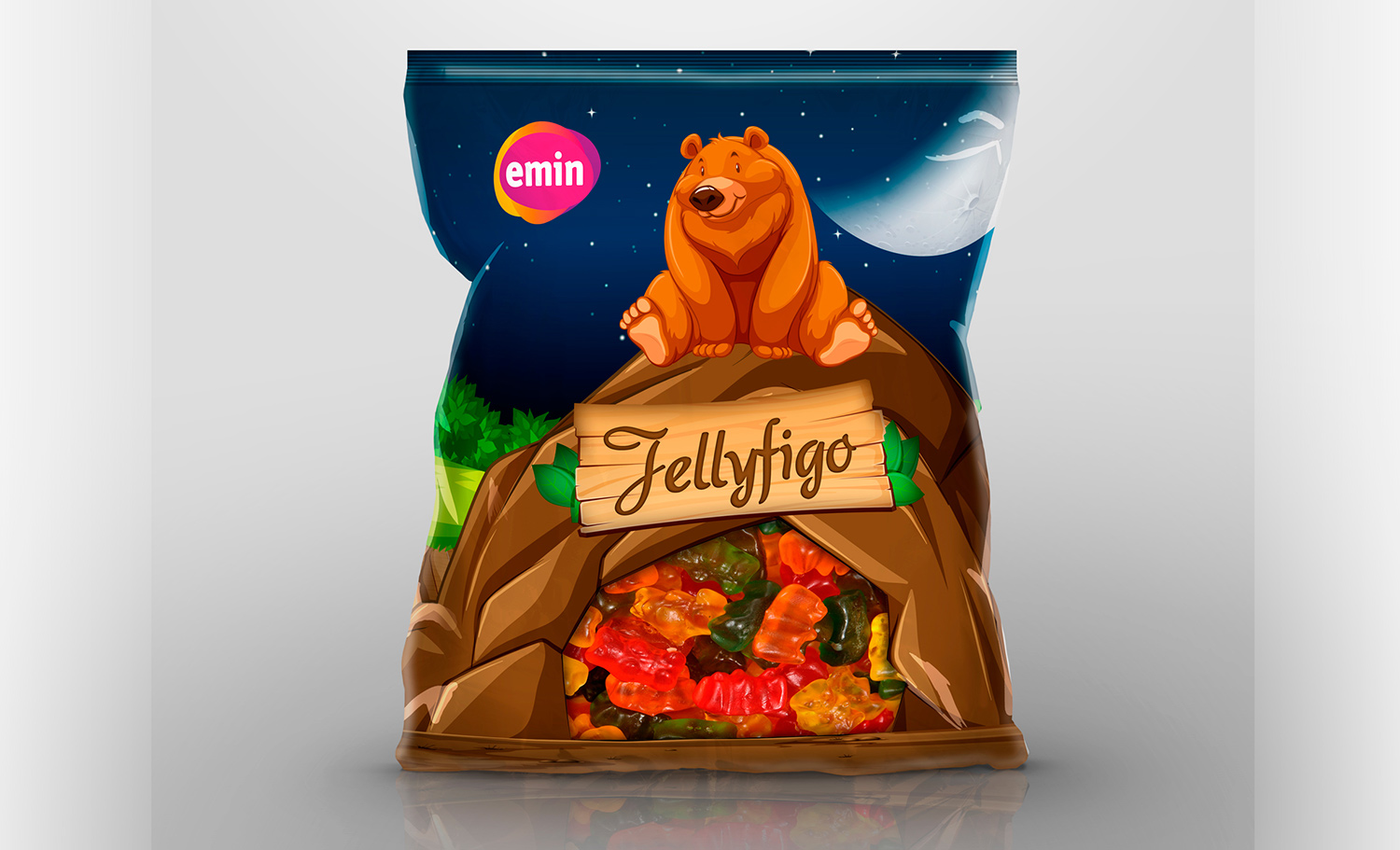 Emin Şekerleme Jellyfigo Doypack Ambalajı - 