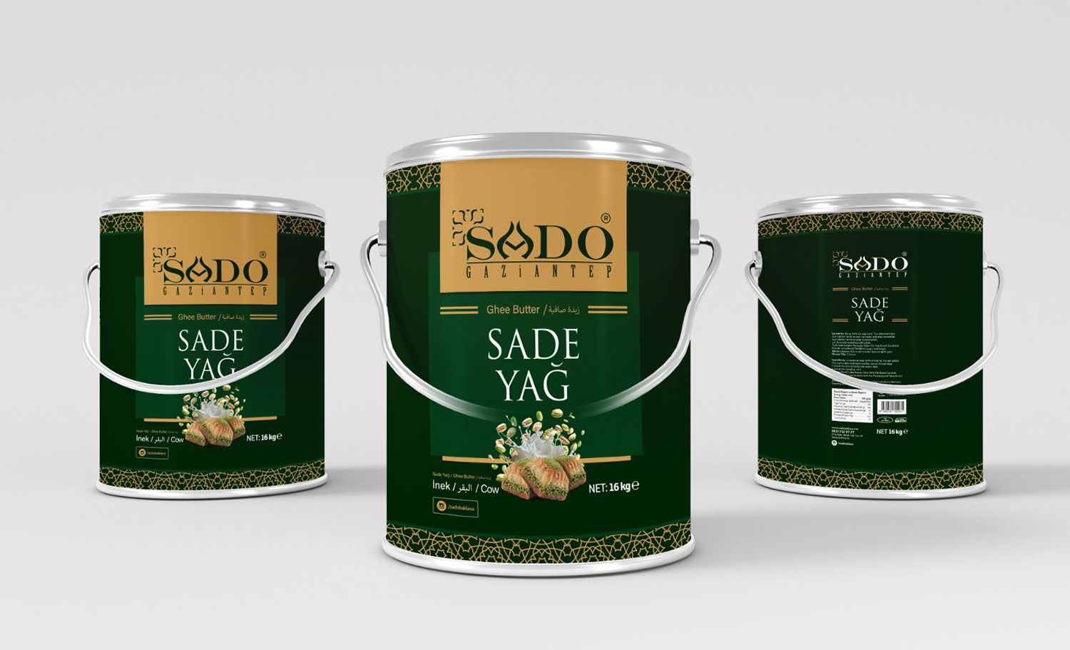 Sado Gaziantep Sade Yağ Metal Kutu Tasarımı - Metal Kutu Ambalaj Tasarımları